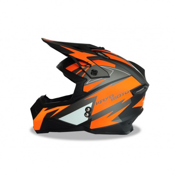 Kayo Kinderhelm schwarz-orange